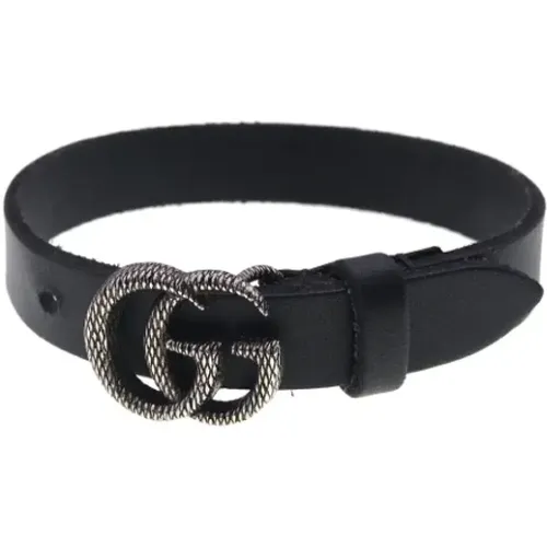 Pre-owned Belts, female, , Size: ONE SIZE Pre-owned Leather bracelets - Gucci Vintage - Modalova