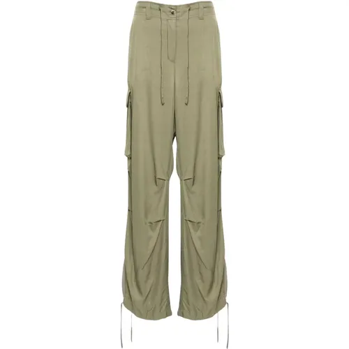Darkgreen Trousers for Women , female, Sizes: XS - Golden Goose - Modalova