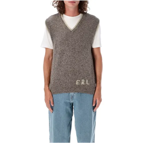 Knit Wool Vest , male, Sizes: M - ERL - Modalova