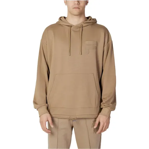 Plain Hooded Sweatshirt for Men , male, Sizes: XS, S, XL, M - Fila - Modalova