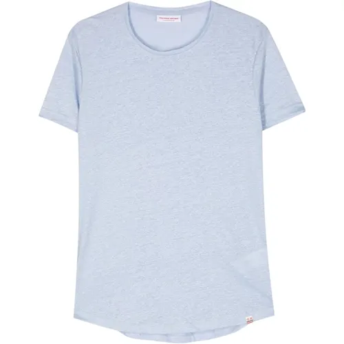Ob-T' linen tshirt , male, Sizes: L, S, XL, M - Orlebar Brown - Modalova
