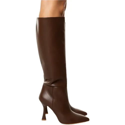 Leather Boot - Cachemire Caravaggio , female, Sizes: 5 UK, 3 UK, 6 UK, 7 UK, 4 UK - Sergio Levantesi - Modalova