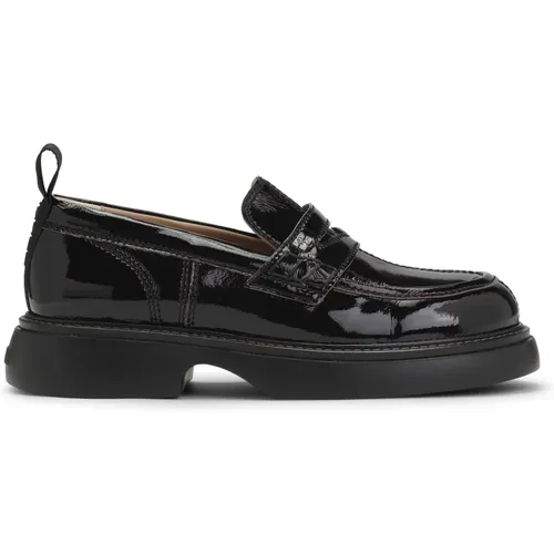 Schwarze Everyday Loafer Schuhe , Damen, Größe: 41 EU - Ganni - Modalova