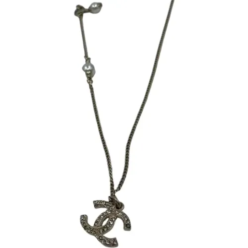 Gold Metal CC Necklace , unisex, Sizes: ONE SIZE - Chanel Vintage - Modalova