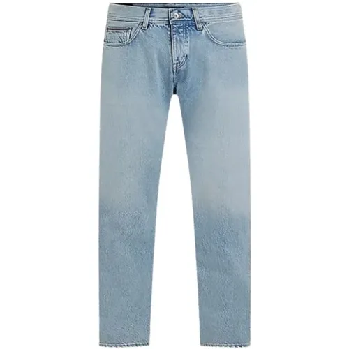 Straight Jeans, male, , Size: W33 Classic Straight Leg Jeans - Tommy Hilfiger - Modalova