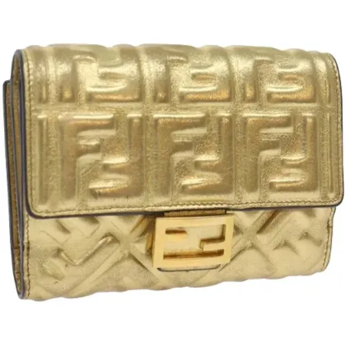 Pre-owned Canvas wallets , female, Sizes: ONE SIZE - Fendi Vintage - Modalova