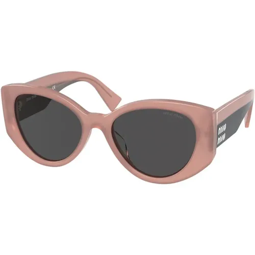 Grey Sunglasses SMU 03Ws , female, Sizes: 53 MM - Miu Miu - Modalova