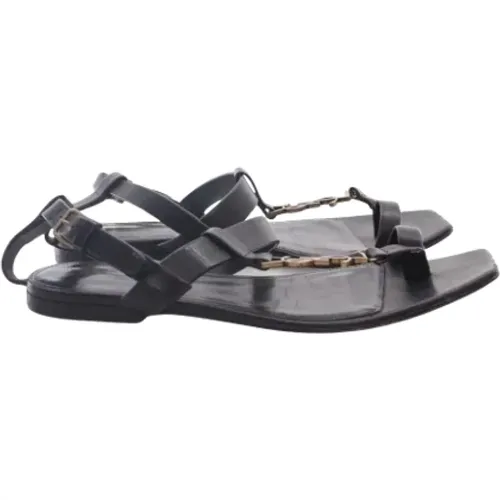 Pre-owned Sandals, female, , Size: 5 1/2 US Pre-owned Leather sandals - Yves Saint Laurent Vintage - Modalova