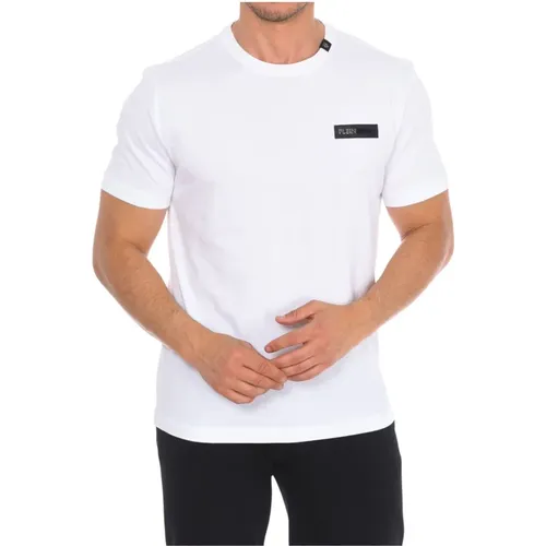 Kurzarm T-Shirt mit Markendruck , Herren, Größe: 2XL - Plein Sport - Modalova