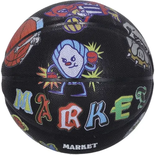 Sport Accessories, unisex, , Size: ONE SIZE Varsity Overload Basketball with All-Over Logo - Market - Modalova