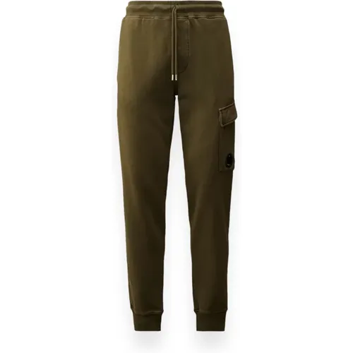 Sweatpants, male, , Size: L Brushed Fleece Cargo Pants - C.P. Company - Modalova