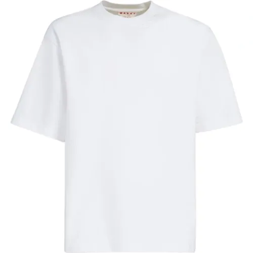 Cotton oversized t-shirt with patches , male, Sizes: M, XL, L - Marni - Modalova