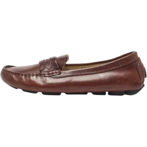 Pre-owned Flats, female, , Size: 4 US Pre-owned Leather flats - Dolce & Gabbana Pre-owned - Modalova