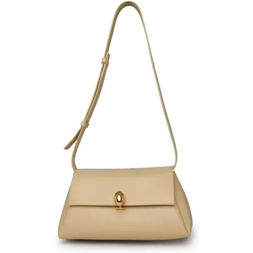 Gelbe Leder-Schultertasche - Jil Sander - Modalova