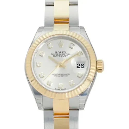 Pre-owned Stainless Steel watches , female, Sizes: ONE SIZE - Rolex Vintage - Modalova