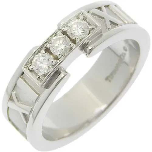 Pre-owned Jewellery, female, , Size: ONE SIZE Pre-owned White Gold rings - Tiffany & Co. Pre-owned - Modalova