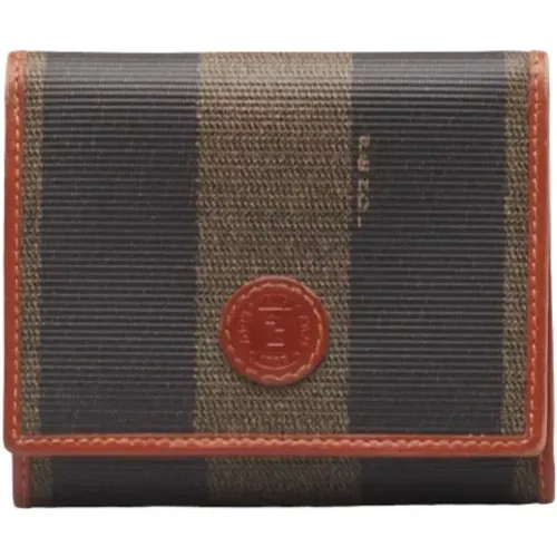 Pre-owned Wallets, female, , Size: ONE SIZE Pre-owned Canvas wallets - Fendi Vintage - Modalova