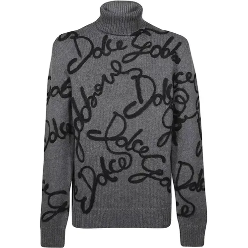 Sweater with Turtleneck , male, Sizes: L - Dolce & Gabbana - Modalova