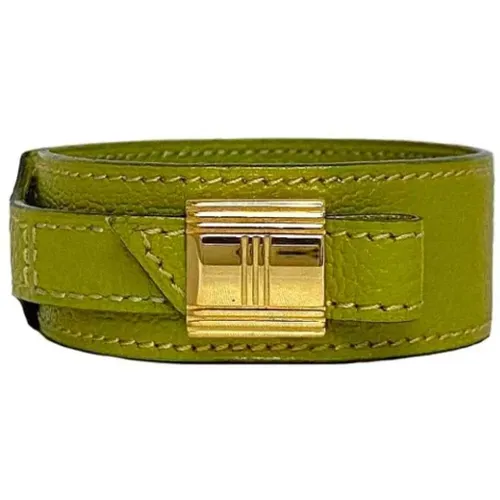 Pre-owned Jewellery, female, , Size: ONE SIZE Pre-owned Leather bracelets - Hermès Vintage - Modalova