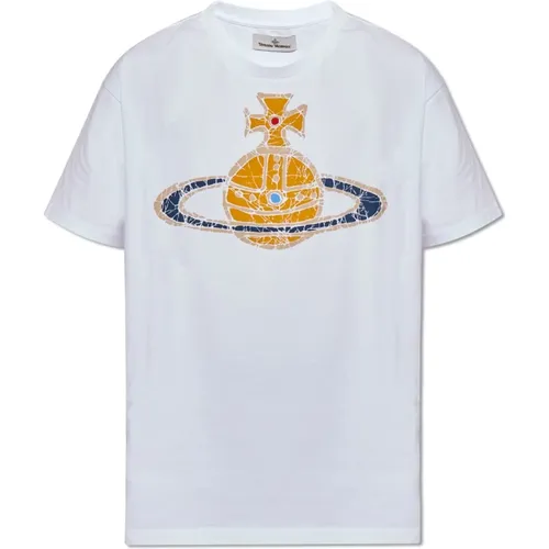 ‘Time Machine’ T-Shirt mit Druck , Herren, Größe: 2XL - Vivienne Westwood - Modalova