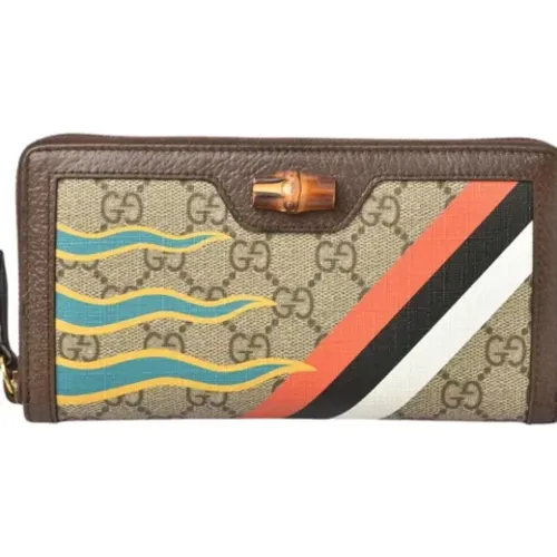 Pre-owned Wallets, female, , Size: ONE SIZE Pre-owned Leather wallets - Gucci Vintage - Modalova