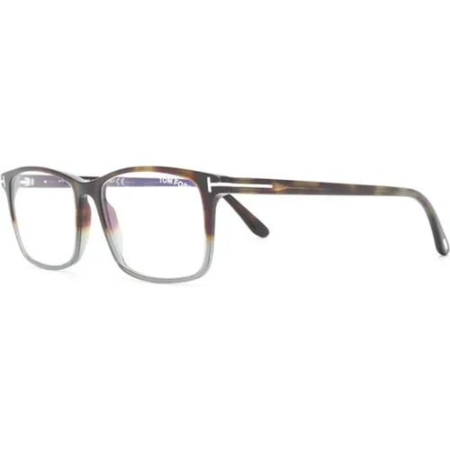 Glasses, male, , Size: 54 MM /Havana Optical Frame - Tom Ford - Modalova