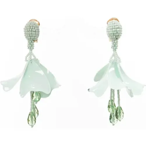 Pre-owned Fabric earrings , female, Sizes: ONE SIZE - Oscar De La Renta Pre-owned - Modalova