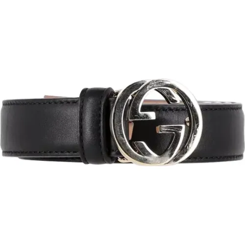 Pre-owned Belts, female, , Size: ONE SIZE Pre-owned Leather belts - Gucci Vintage - Modalova