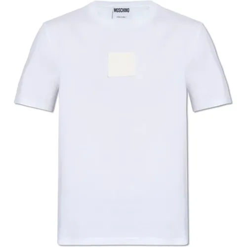 T-Shirt mit Logo , Herren, Größe: L - Moschino - Modalova