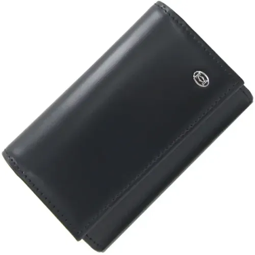 Pre-owned Accessories, male, , Size: ONE SIZE Pre-owned Leather key-holders - Cartier Vintage - Modalova