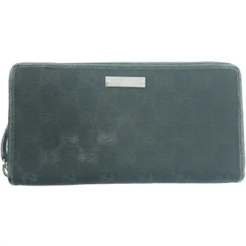 Pre-owned Wallets, female, , Size: ONE SIZE Pre-owned Canvas wallets - Gucci Vintage - Modalova