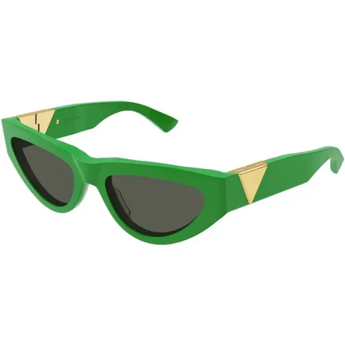 Grüne Rahmen Sonnenbrille Bv1176S - Bottega Veneta - Modalova