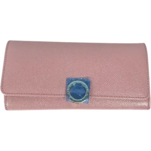 Pre-owned Wallets, female, , Size: ONE SIZE Pre-owned Leather wallets - Bvlgari Vintage - Modalova