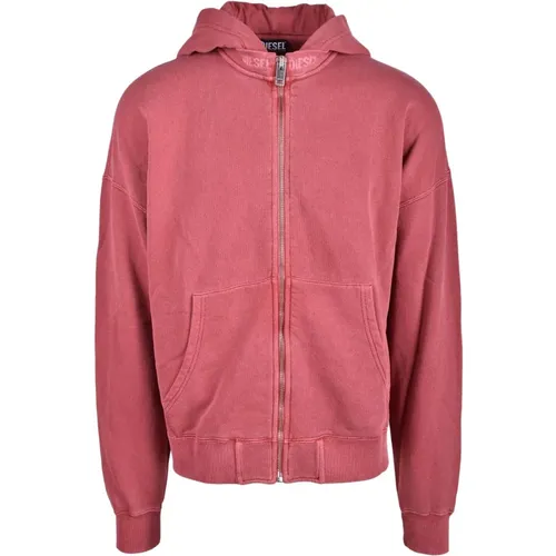 Herren Sweatshirt in antikem Rosa - Diesel - Modalova