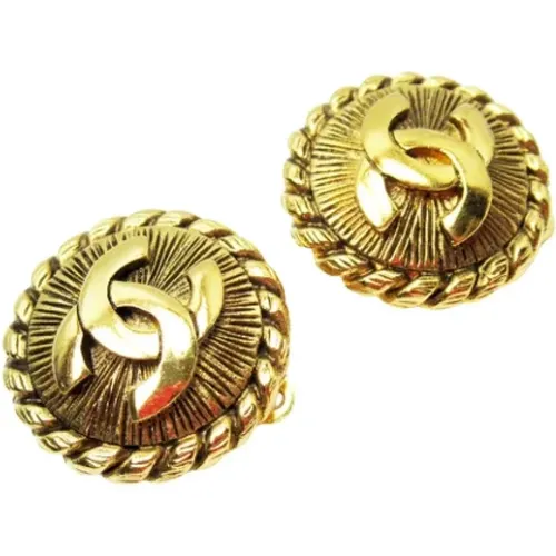 Pre-owned Jewellery, female, , Size: ONE SIZE Pre-owned Metal earrings - Chanel Vintage - Modalova