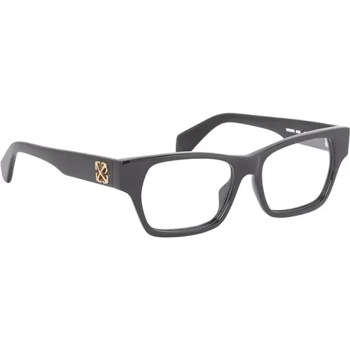 Stylish Eyeglasses Glossy Frame , unisex, Sizes: 52 MM - Off White - Modalova