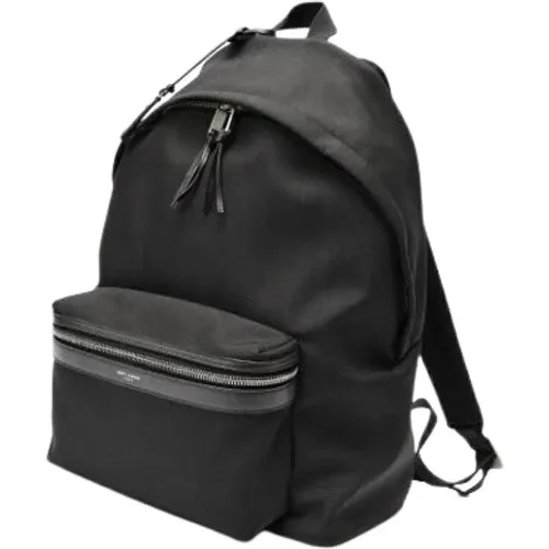 Pre-owned Backpacks, unisex, , Size: ONE SIZE Pre-owned Leather Backpack - Saint Laurent Vintage - Modalova