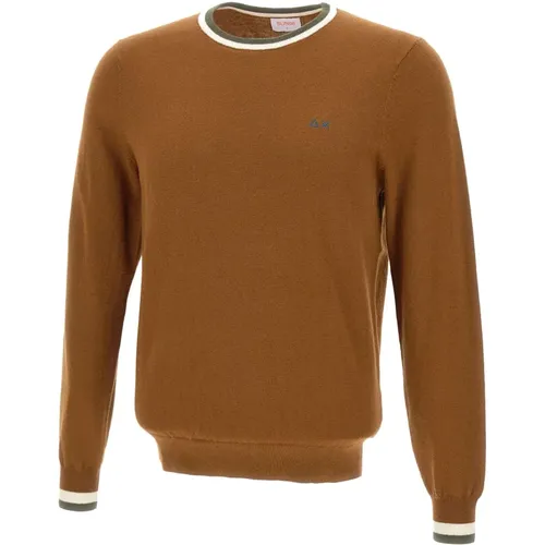 Round-neck Knitwear, male, , Size: XL Sweaters - Sun68 - Modalova