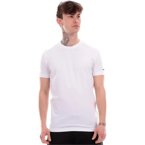 Klassisches Weißes Halbarm T-Shirt - Dsquared2 - Modalova