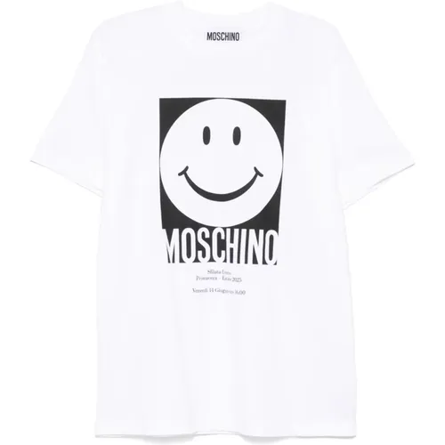 T-Shirts, male, , Size: M Crew Neck T-shirts and Polos - Moschino - Modalova