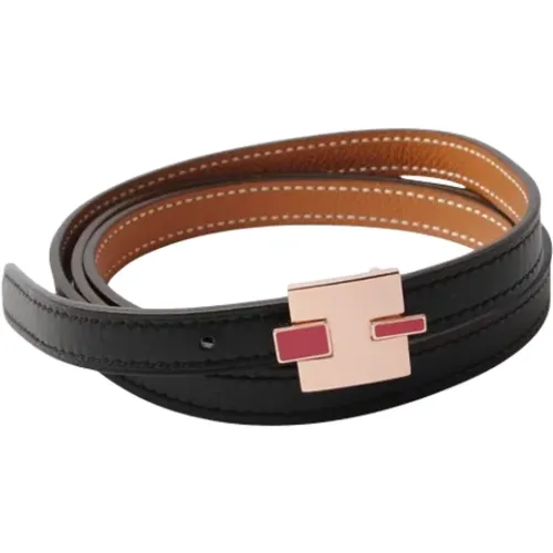 Pre-owned Belts, male, , Size: ONE SIZE Pre-owned Leather belts - Hermès Vintage - Modalova