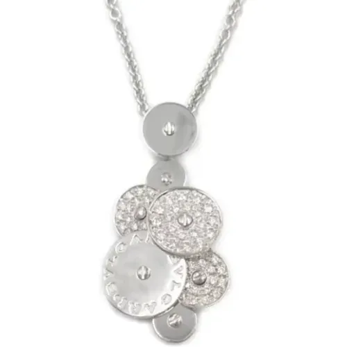 Pre-owned Jewellery, female, , Size: ONE SIZE Pre-owned White Gold necklaces - Bvlgari Vintage - Modalova