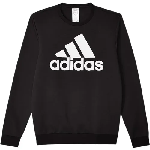 Big Logo Essentials Sweatshirt Schwarz , Herren, Größe: 2XL - Adidas - Modalova