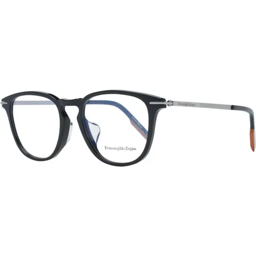 Glasses, male, , Size: ONE SIZE Round Plastic Optical Frames - Ermenegildo Zegna - Modalova