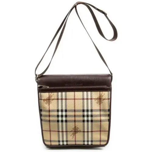 Pre-owned Cross Body Bags, female, , Size: ONE SIZE Pre-owned Canvas shoulder-bags - Burberry Vintage - Modalova