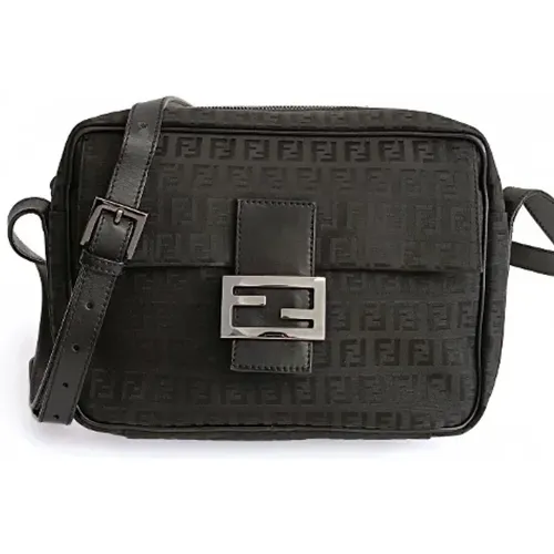 Pre-owned Cross Body Bags, female, , Size: ONE SIZE Pre-owned Canvas crossbody-bags - Fendi Vintage - Modalova