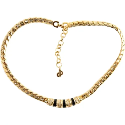 Pre-owned Jewellery, female, , Size: ONE SIZE Pre-owned Gold necklaces - Dior Vintage - Modalova