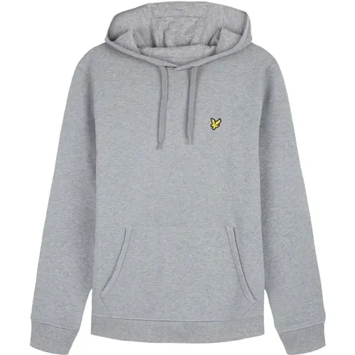 Hoodies, male, , Size: M Pullover Hoodie Marl - Lyle & Scott - Modalova