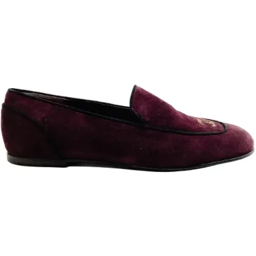 Pre-owned Flats, female, , Size: 8 US Pre-owned Suede flats - Chanel Vintage - Modalova