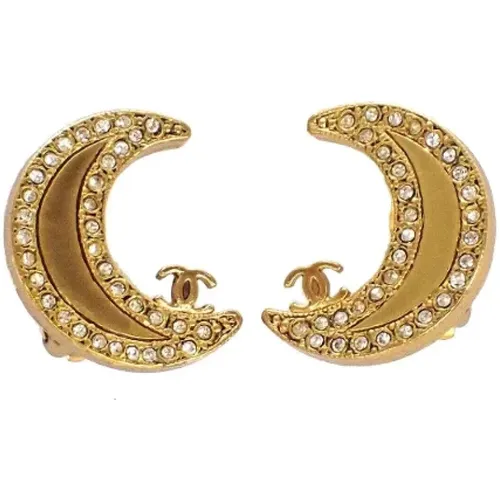 Pre-owned Jewellery, female, , Size: ONE SIZE Pre-owned Metal earrings - Chanel Vintage - Modalova